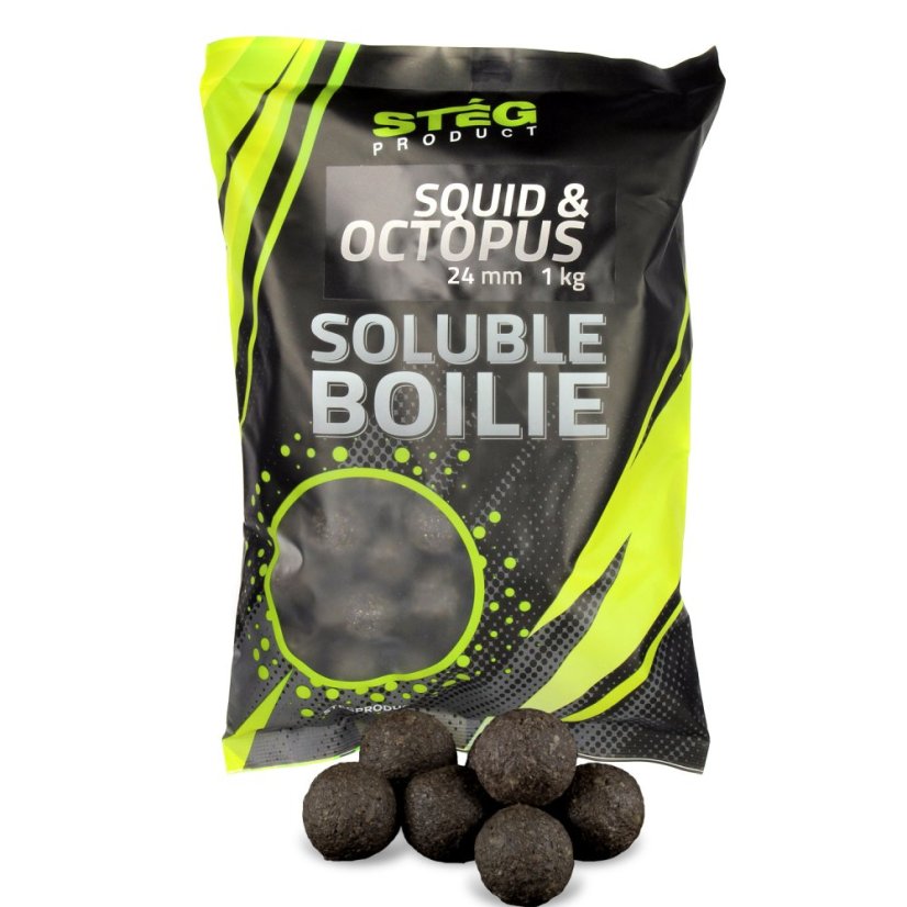 Stég Product rozpustné Boilies 24mm 1kg Squid Octopus
