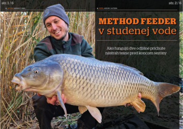 Method feeder v studenej vode