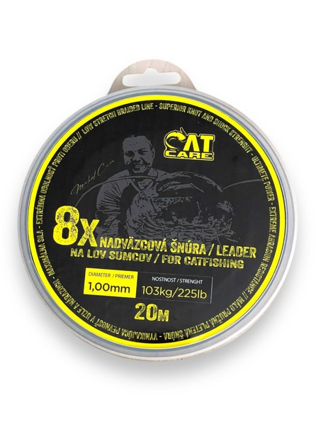 Cano CatCare Leader 8x nadväzcová šnúra 20m 0,60mm 57kg