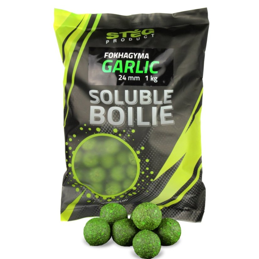 Stég Product rozpustné Boilies 24mm 1kg Cesnak