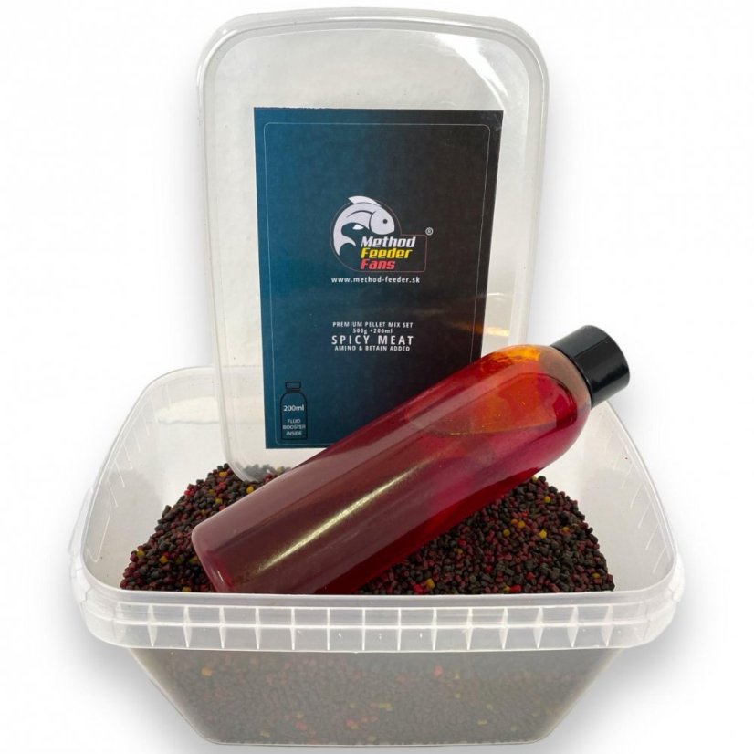 Premium Pellet Mix SET FLUO 500g + 200ml - Príchuť: PINEAPPLE