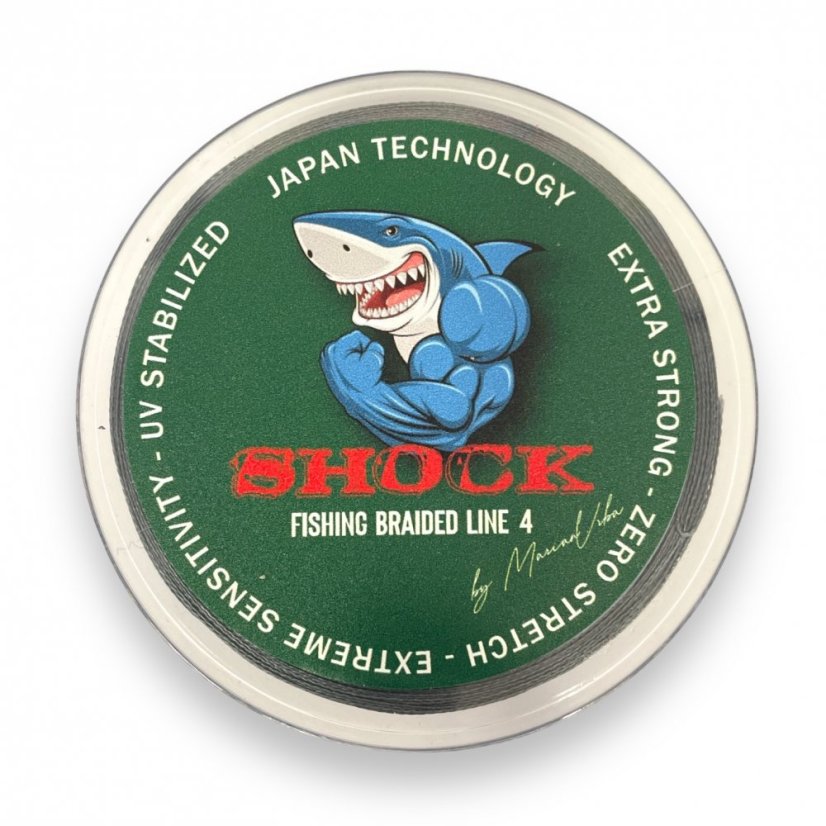 Šnúra Shock Braided Line 4 - priemer: 0,398mm 25,90kg