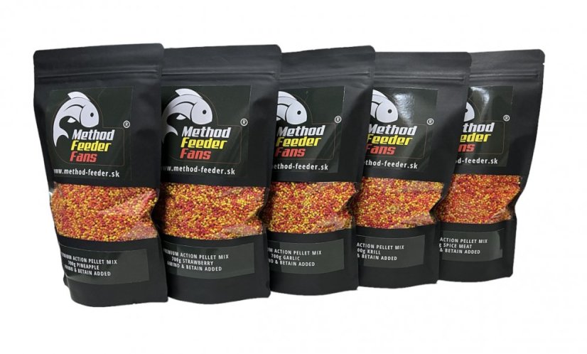 Premium Action Pellet Mix 700g - Príchuť: GARLIC