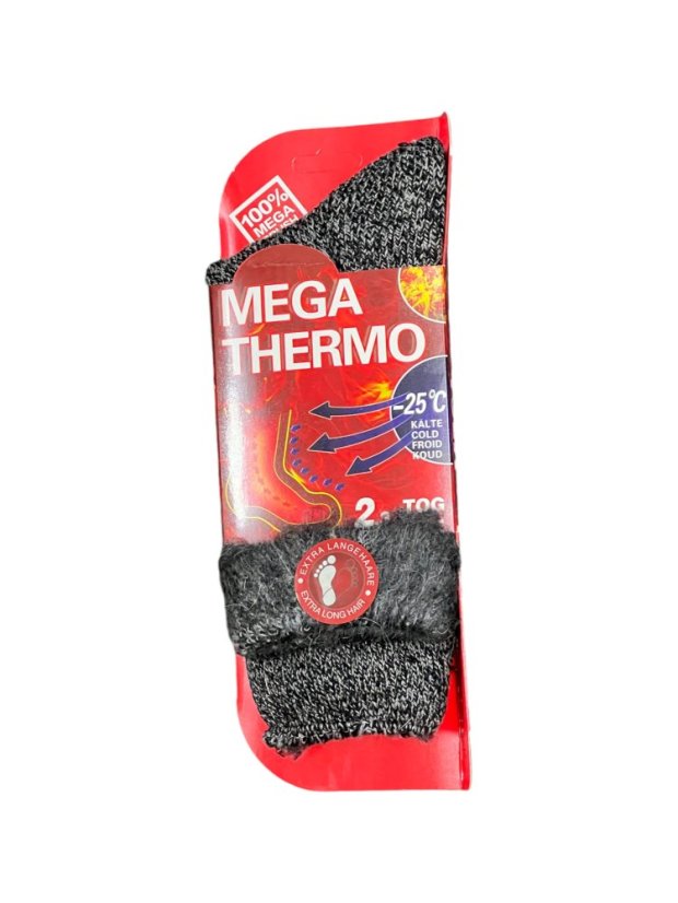 Termo ponožky MEGA THERMO -25 - Farba: biela 35-38