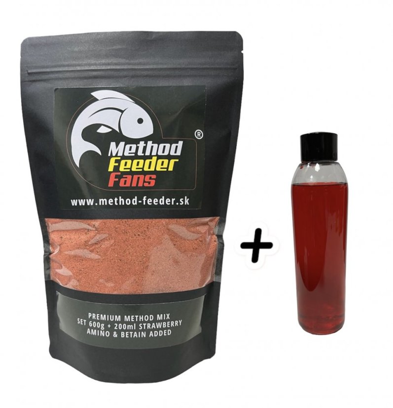 Premium Method Mix SET 600g + 200ml - Príchuť: STRAWBERRY