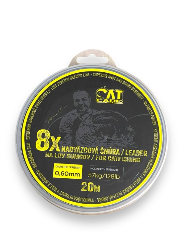 Cano CatCare Leader 8x nadväzcová šnúra 20m 0,60mm 57kg
