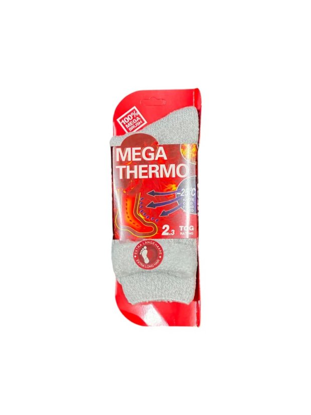 Termo ponožky MEGA THERMO -25 - Farba: biela 35-38