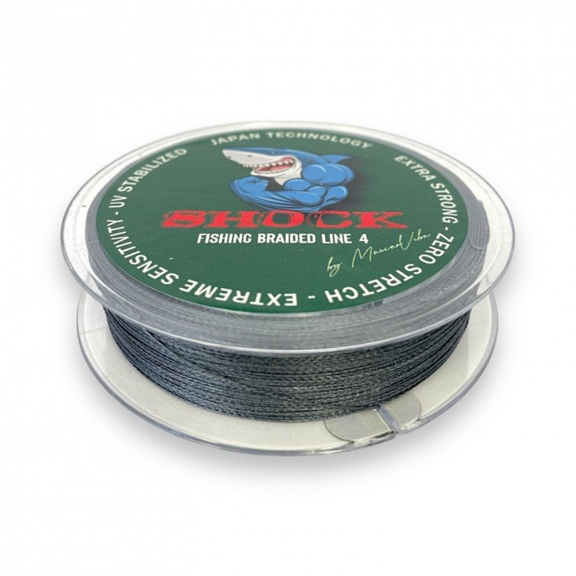 Šnúra Shock Braided Line 4 - priemer: 0,398mm 25,90kg