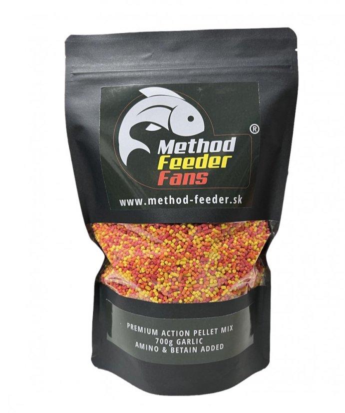 Premium Action Pellet Mix 700g - Príchuť: GARLIC