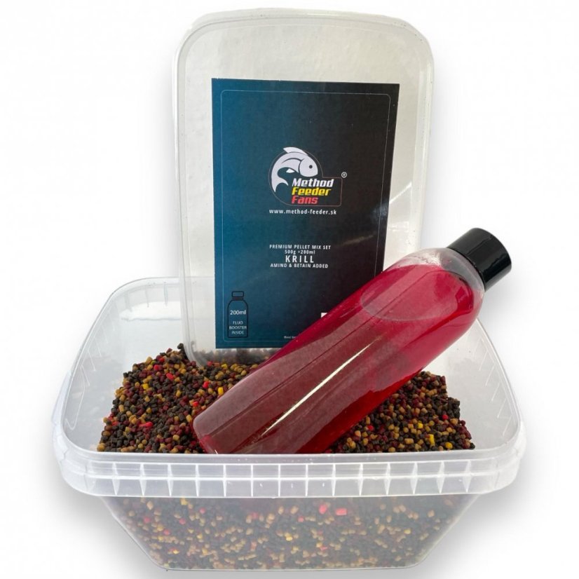 Premium Pellet Mix SET FLUO 500g + 200ml - Príchuť: PINEAPPLE
